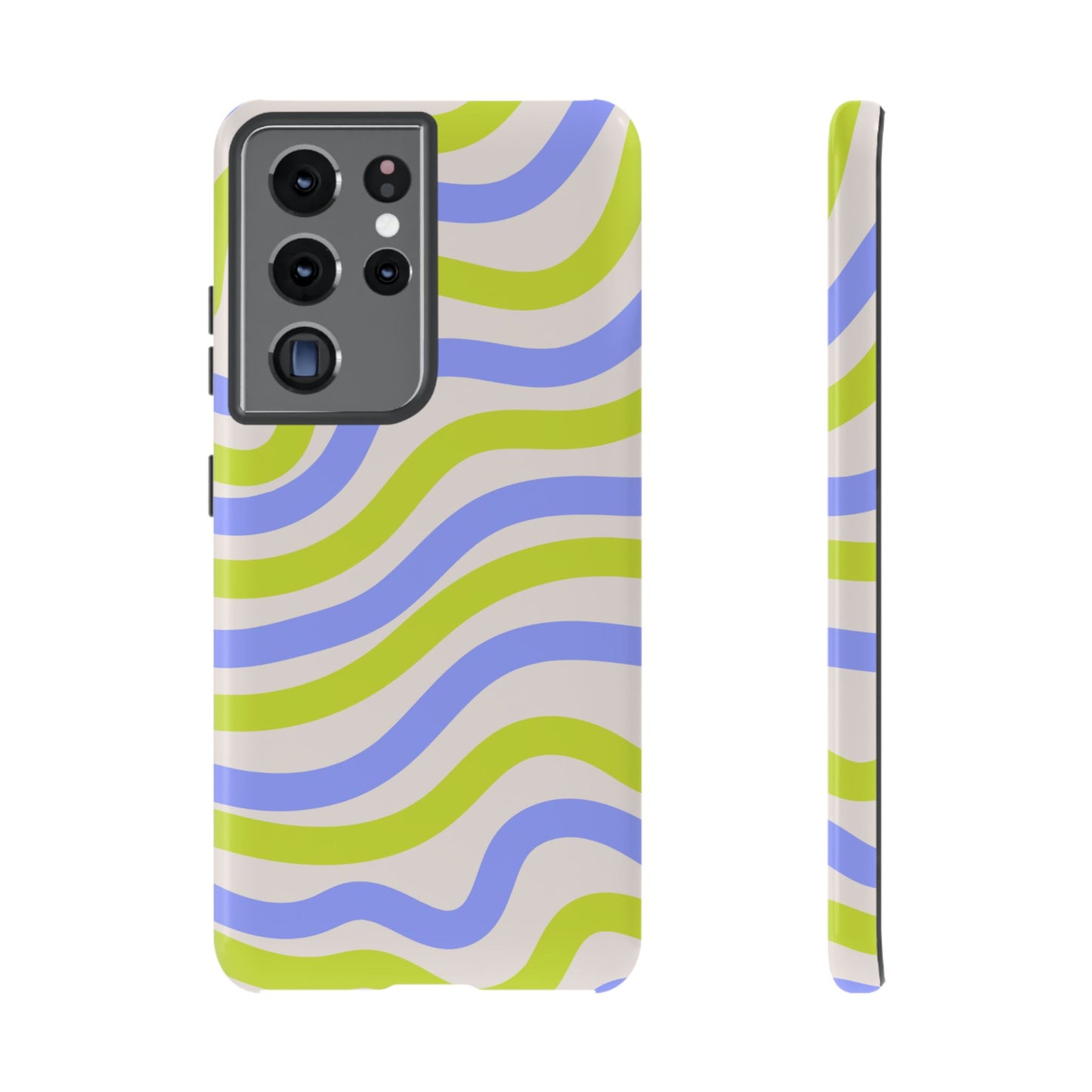 Neon Wave Samsung Galaxy Case – Bold Dual-Layer Protection with 70s-Inspired Vibe