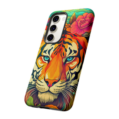 Fierce Rainbow Tiger Art - Samsung Galaxy Case