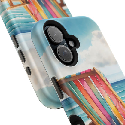 Vibrant Beach Escape MagSafe iPhone Case – Summer Vibes Design