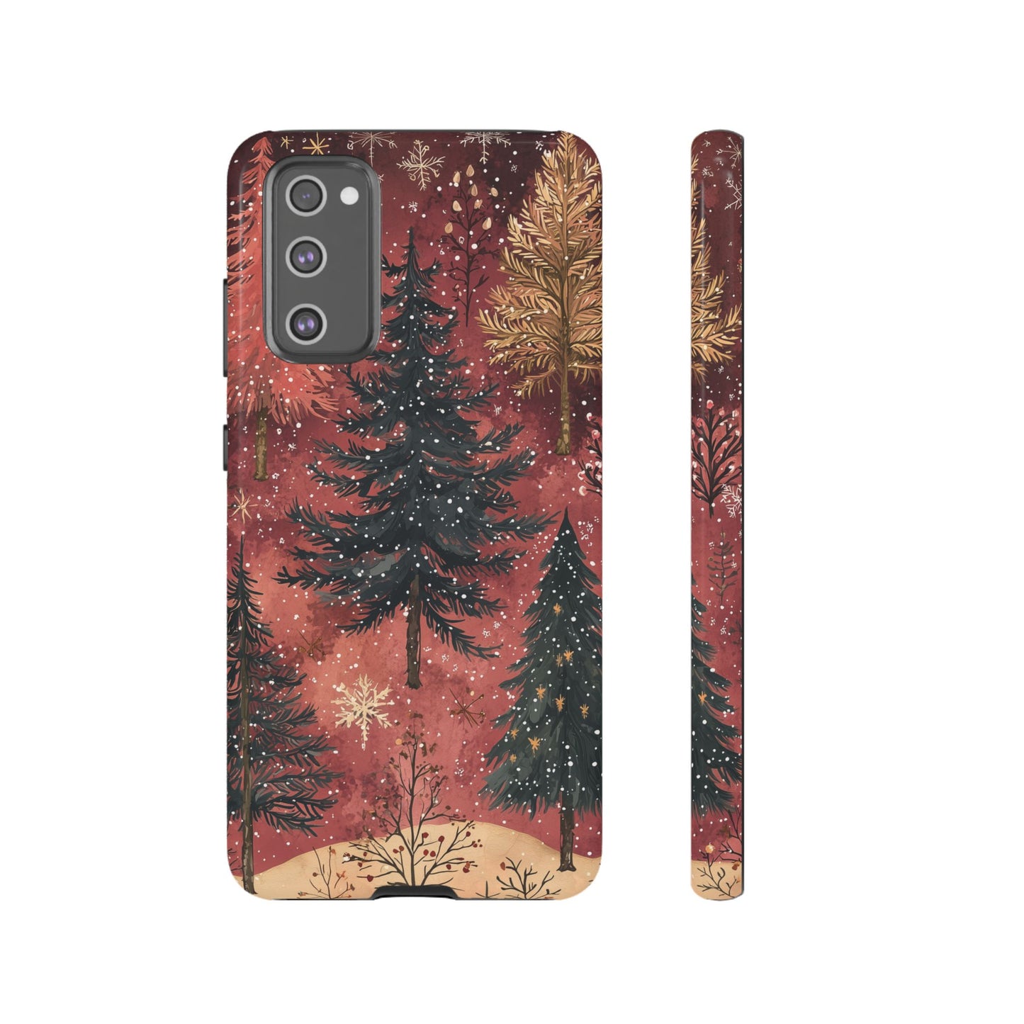 Rustic Red Winter Forest - Samsung Galaxy Series Case