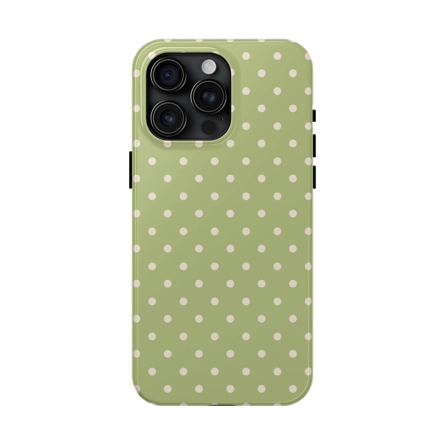 Sage Green Polka Dots – iPhone Case