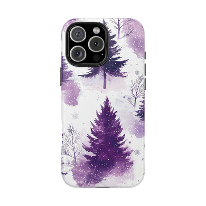 Purple Snowy Forest - iPhone Series Case