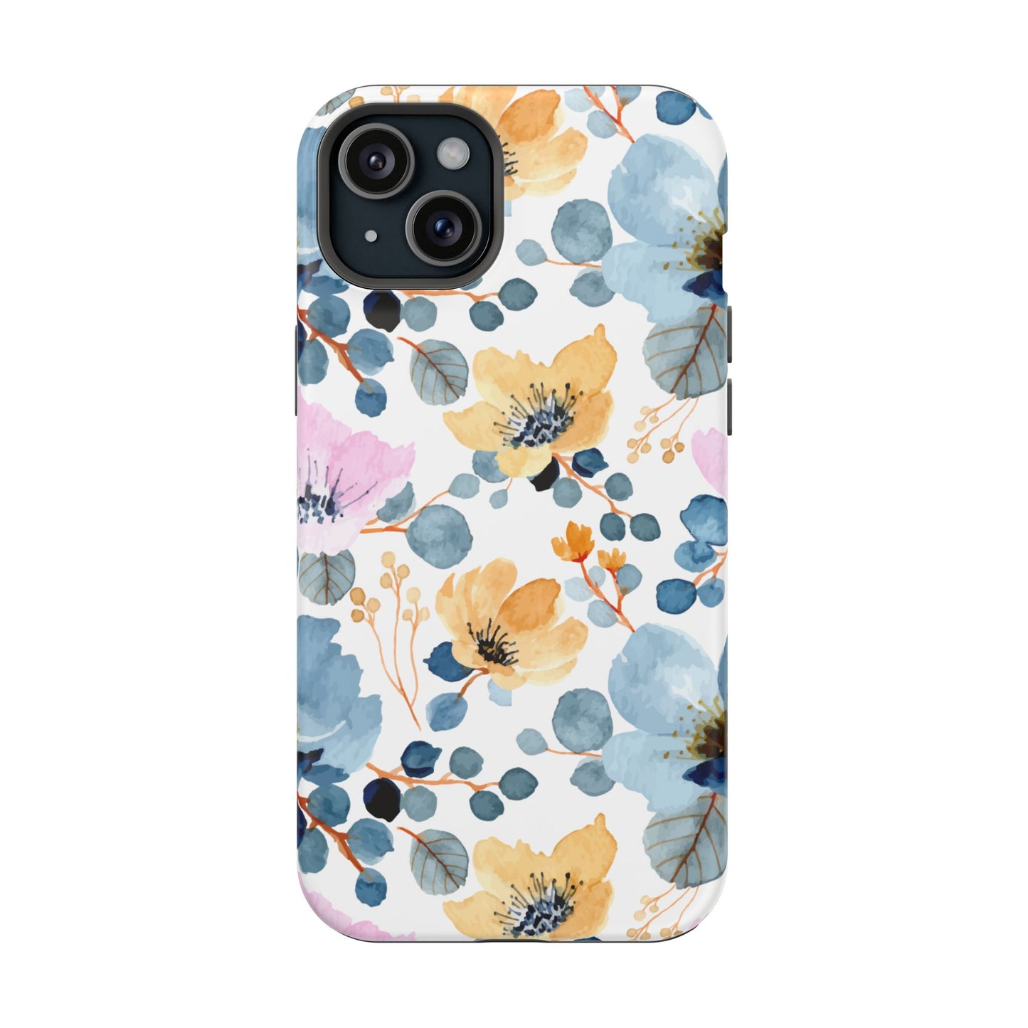 Spring Radiance – MagSafe Case with Vibrant Watercolor Floral Design