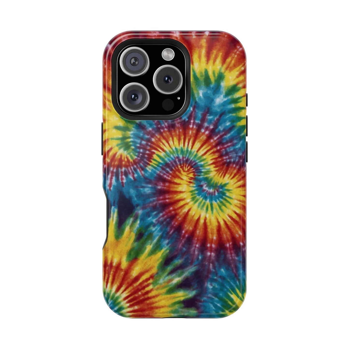 Retro Rainbow Tie-Dye MagSafe Case – Swirl Design