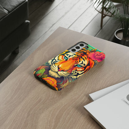 Fierce Rainbow Tiger Art - Samsung Galaxy Case