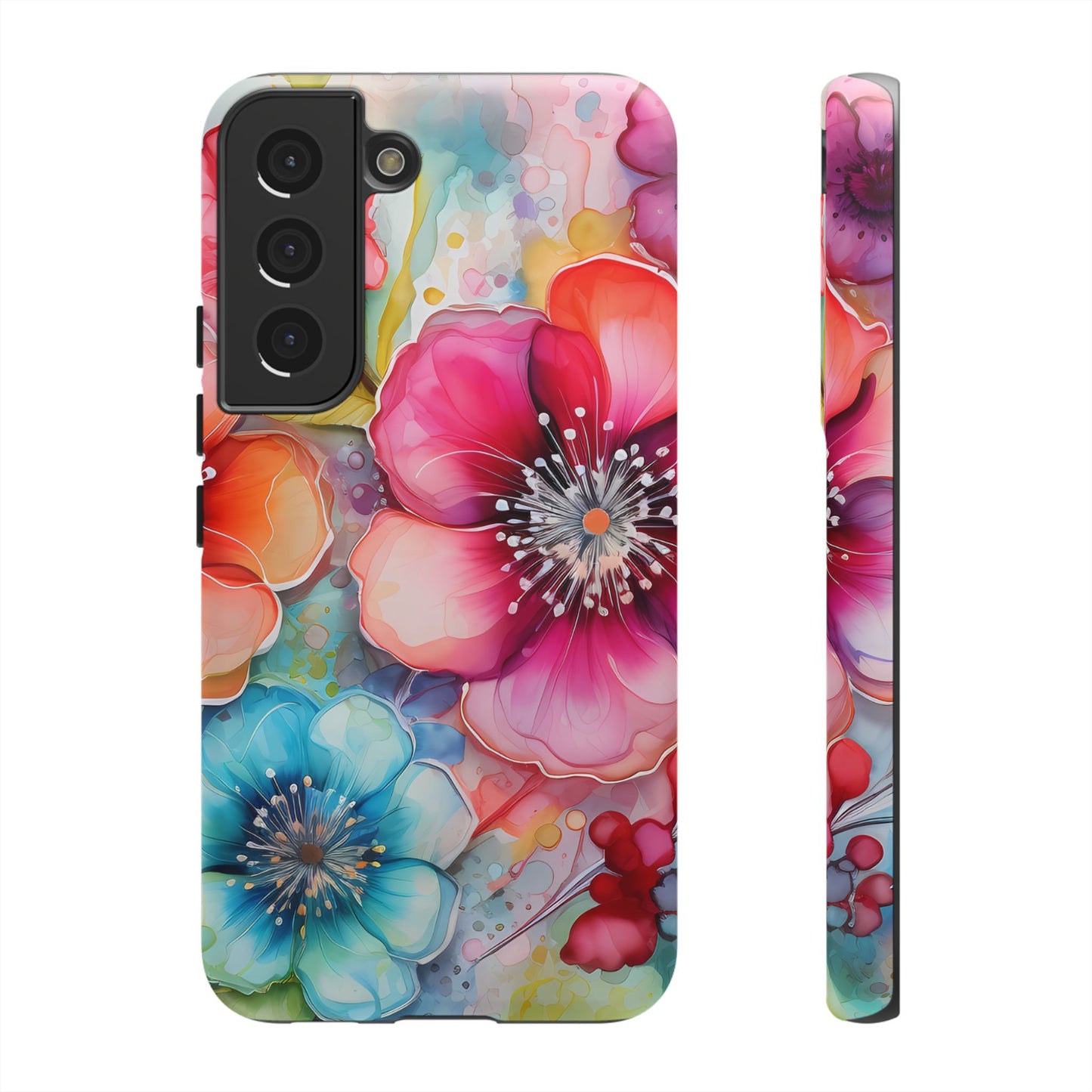 Vibrant Watercolor Floral Garden - Samsung Galaxy Series Case