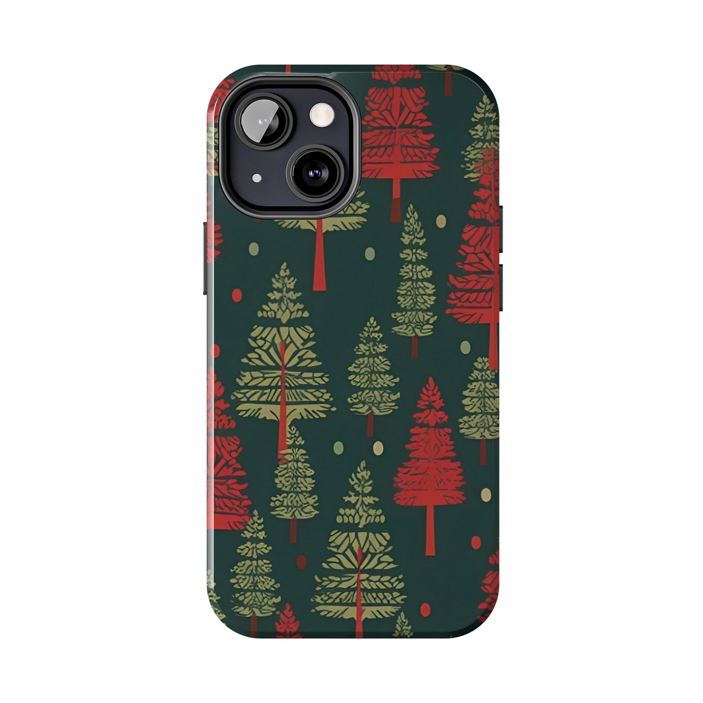 Retro Christmas Trees Pattern - iPhone Series Case