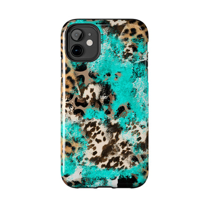 Aqua Splash Leopard - iPhone Series Case