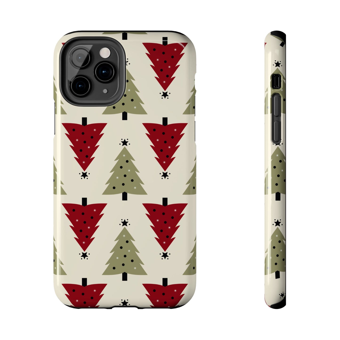 Retro Christmas Trees Pattern - iPhone Series Case