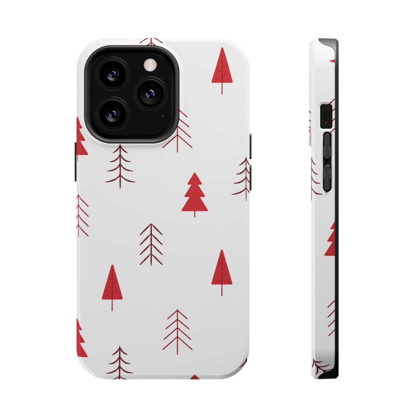 Scandi Red Pine Trees - MagSafe iPhone Series Case