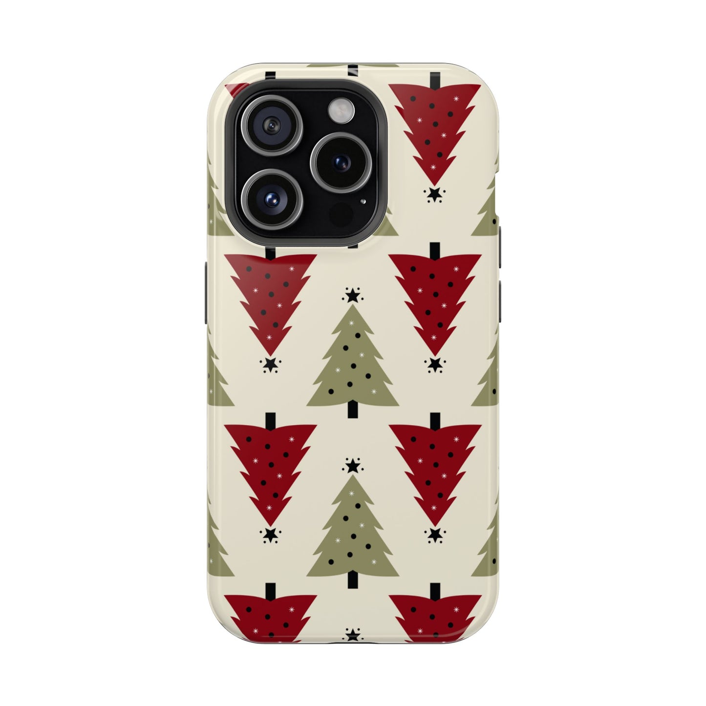 Retro Christmas Trees Pattern - MagSafe iPhone Series Case