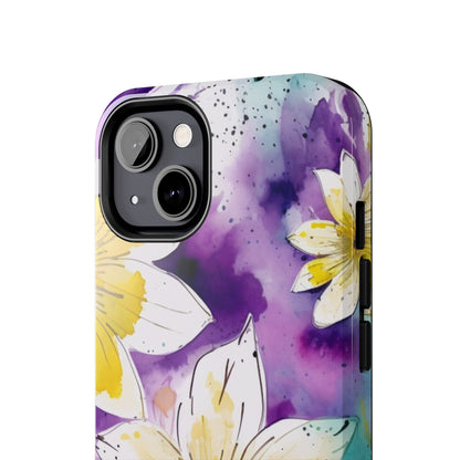 Abstract Floral Watercolor Splash - iPhone Series Case