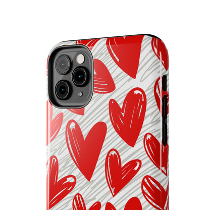 iPhone Case: Whimsical Heart Doodle