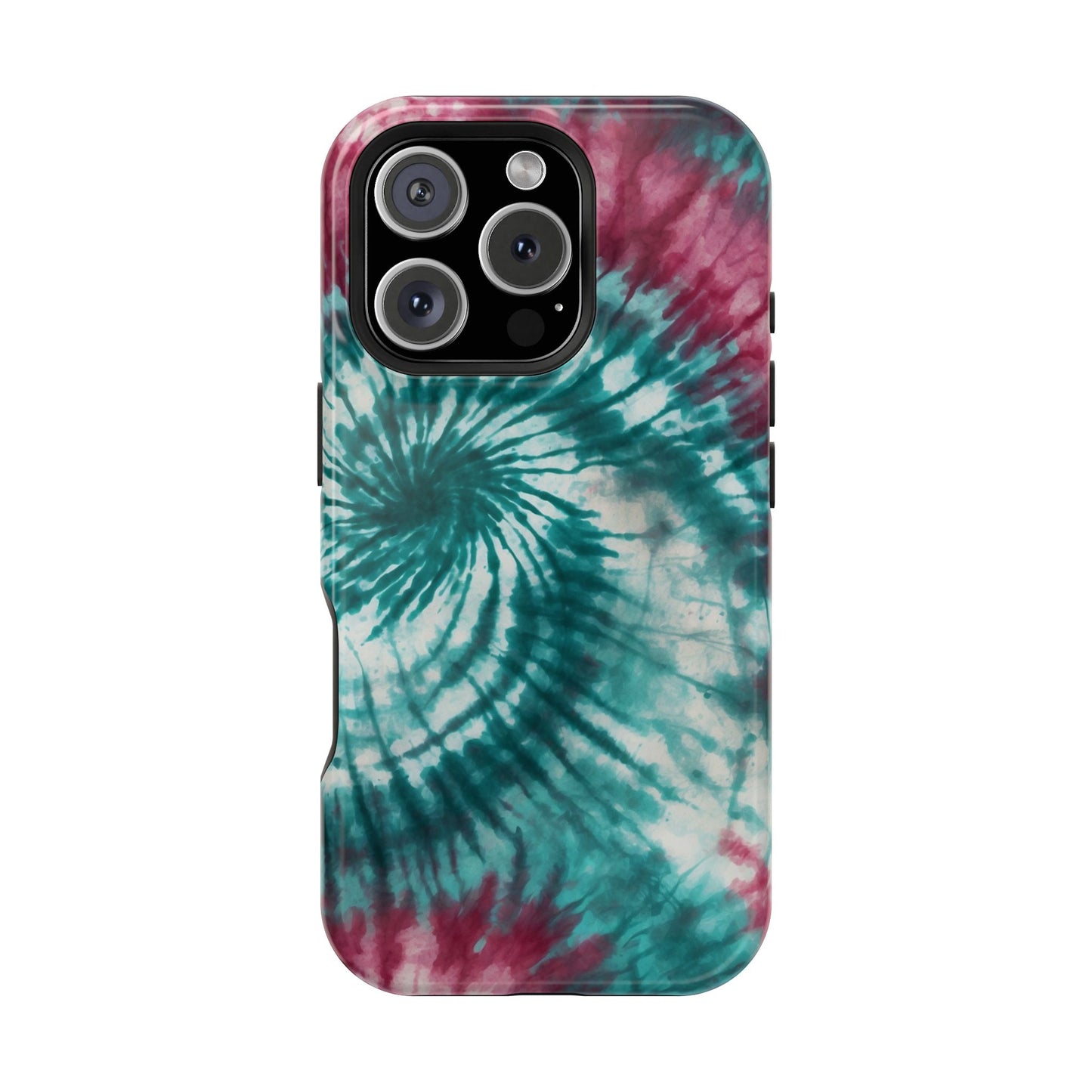 Teal and Pink Tie-Dye MagSafe Case – Stylish and Functional