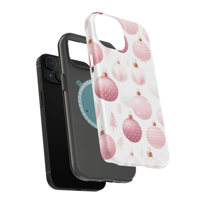 MagSafe iPhone Case: Merry in Pink – Christmas Balls