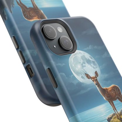 Enchanted Fawn Under the Moonlit Sky MagSafe iPhone Case