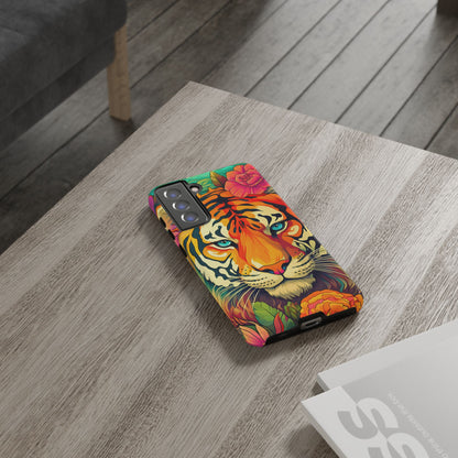 Fierce Rainbow Tiger Art - Samsung Galaxy Case