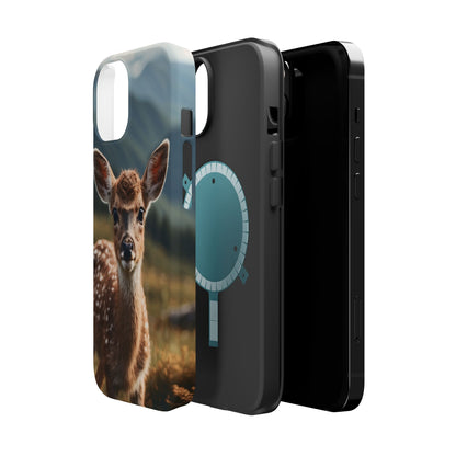 Gentle Fawn in Mountain Meadows MagSafe iPhone Case