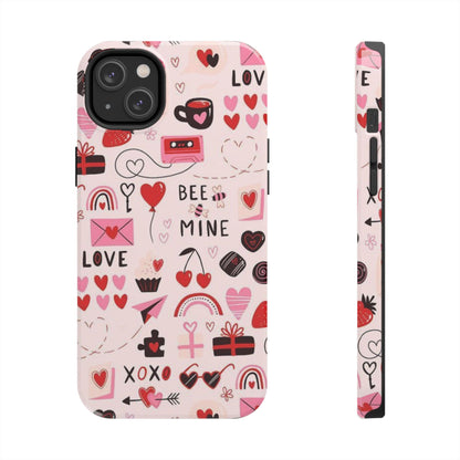 iPhone Case: Bee Mine Love Doodles