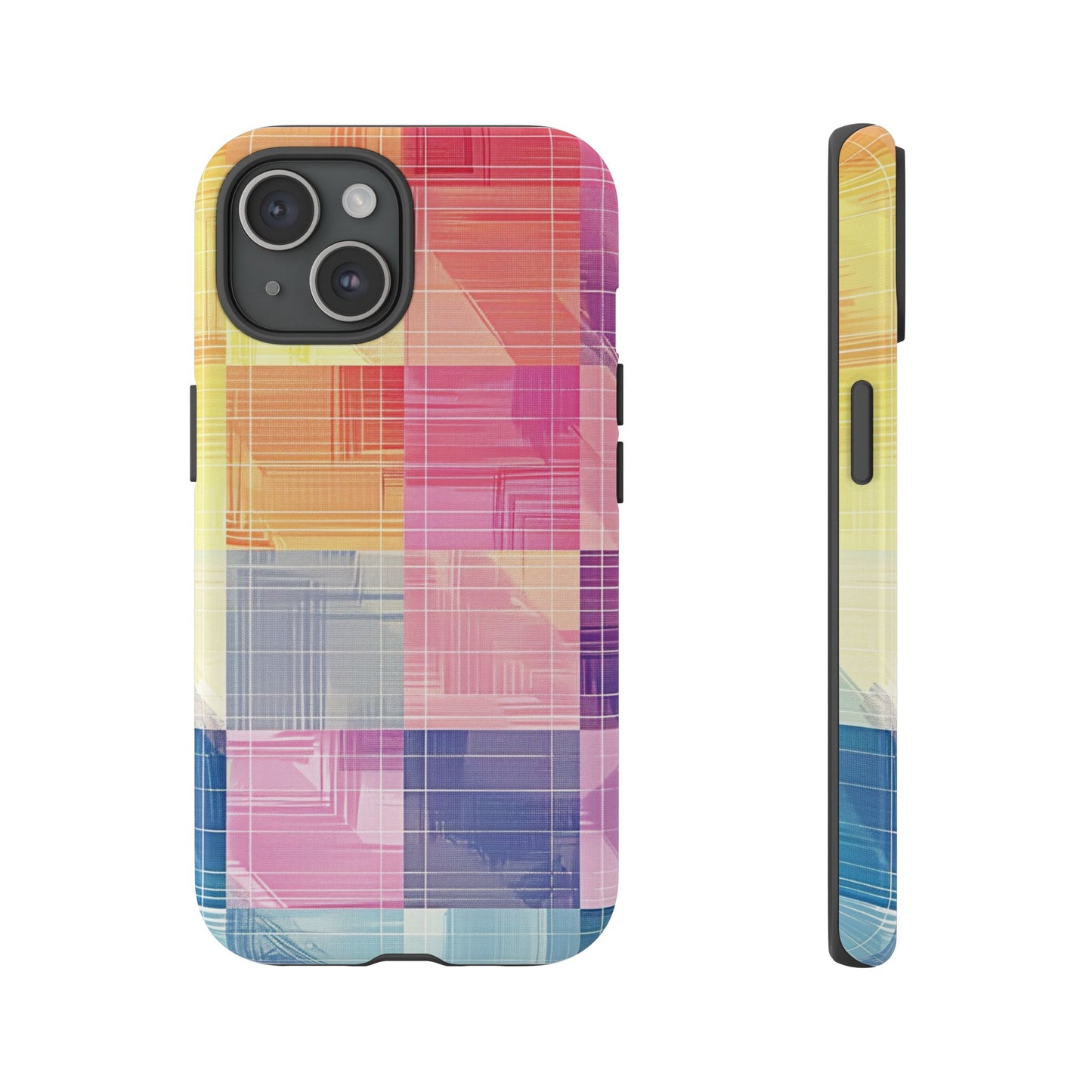 Pastel Panache Watercolor Plaid Case