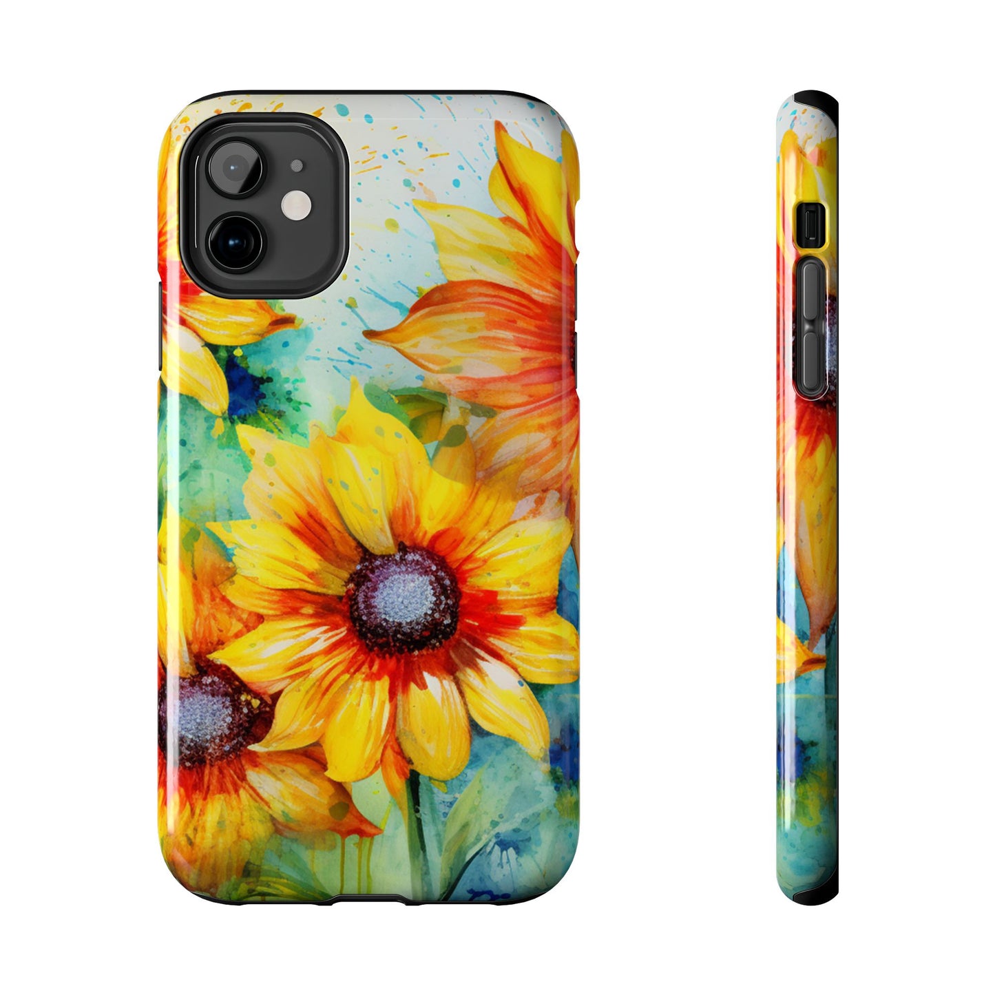 Watercolor Sunflower Splash - iPhone Series Case