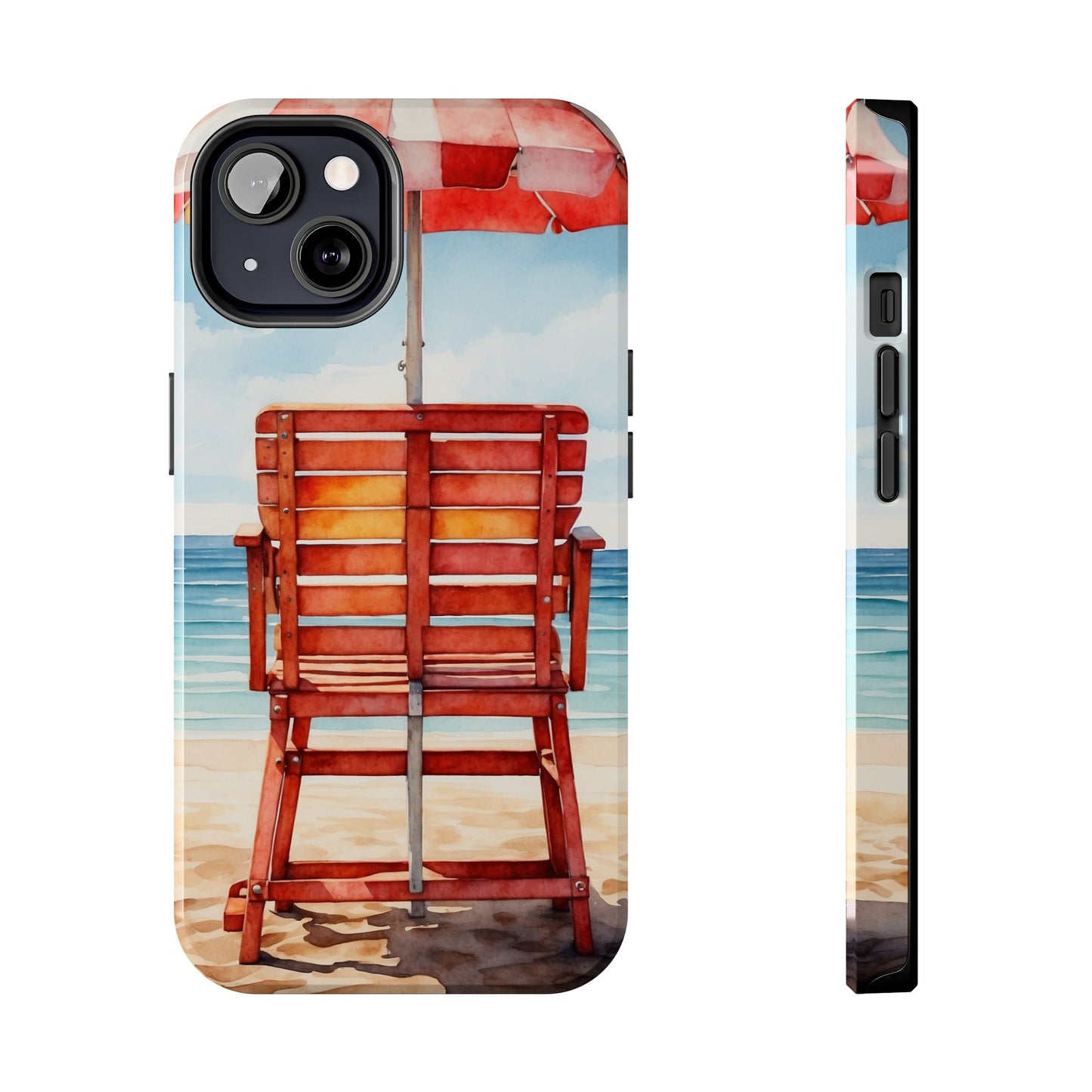 Beachfront Sunset Lounge iPhone Case – Rearview Edition