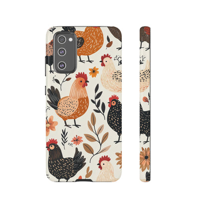 Samsung Galaxy Case: Cluckin' Vintage – Chickens & Leaves