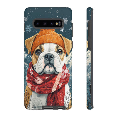 Cozy French Bulldog Samsung Galaxy Case – Rustic Fireplace Protective Cover