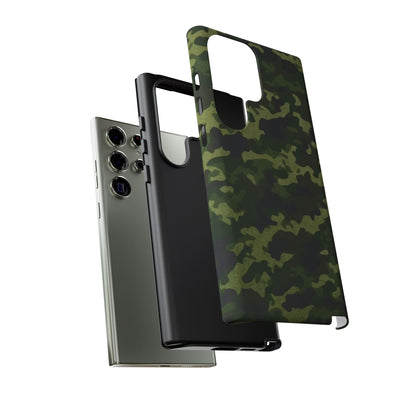 Dark Green Camouflage – Samsung Galaxy Case, Durable and Stylish