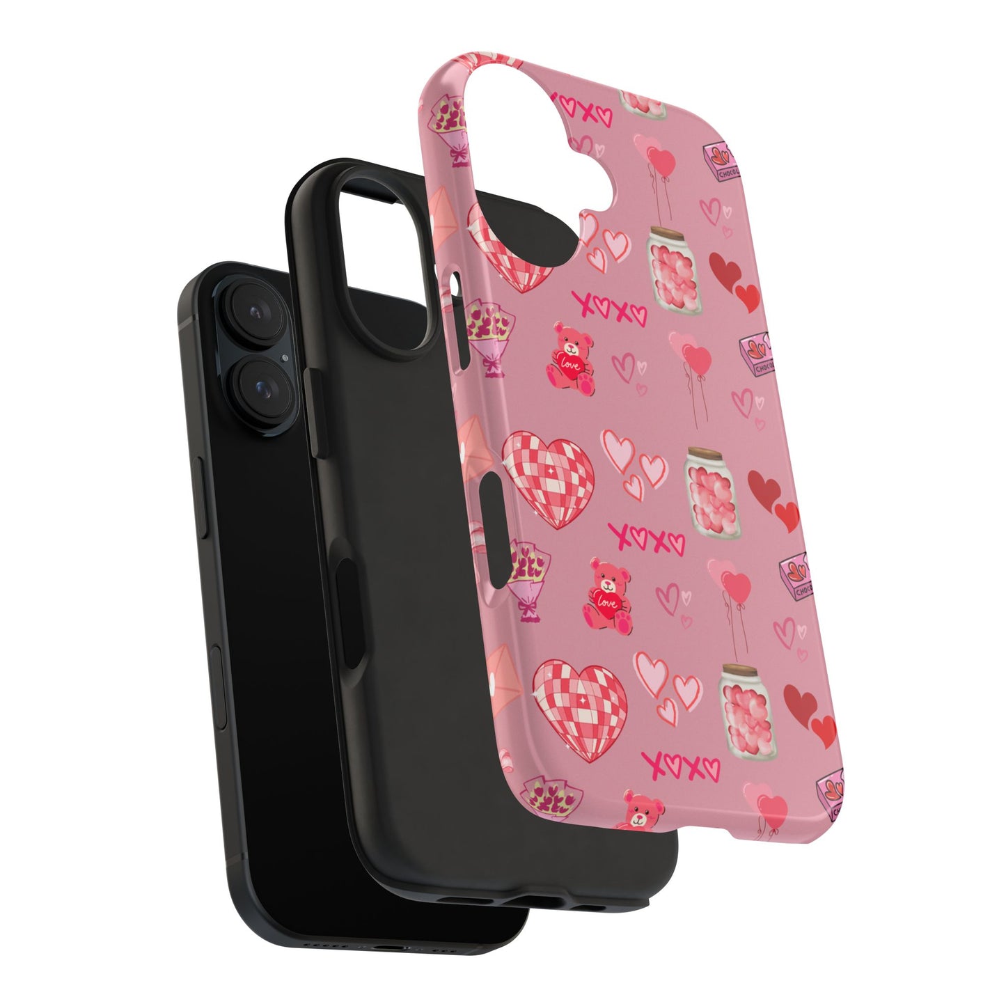 Pink Valentine Love Collage – iPhone Case