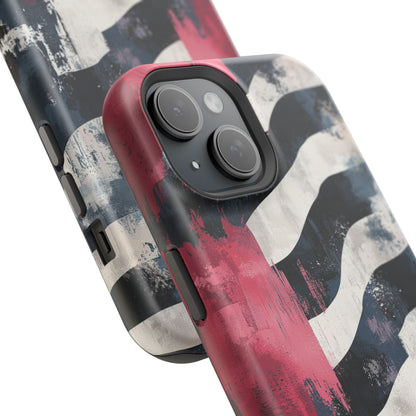 MagSafe iPhone Case: Blood Zebra – Bold Red & Black Pattern