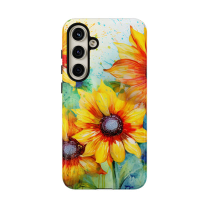 Watercolor Sunflower Splash - Samsung Galaxy Series Case