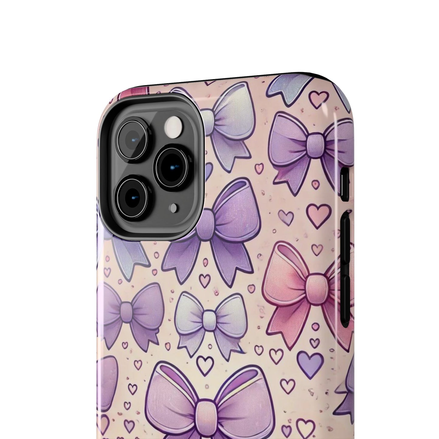 Pastel Bow iPhone Case - Cute Girly Pattern Protective Cover