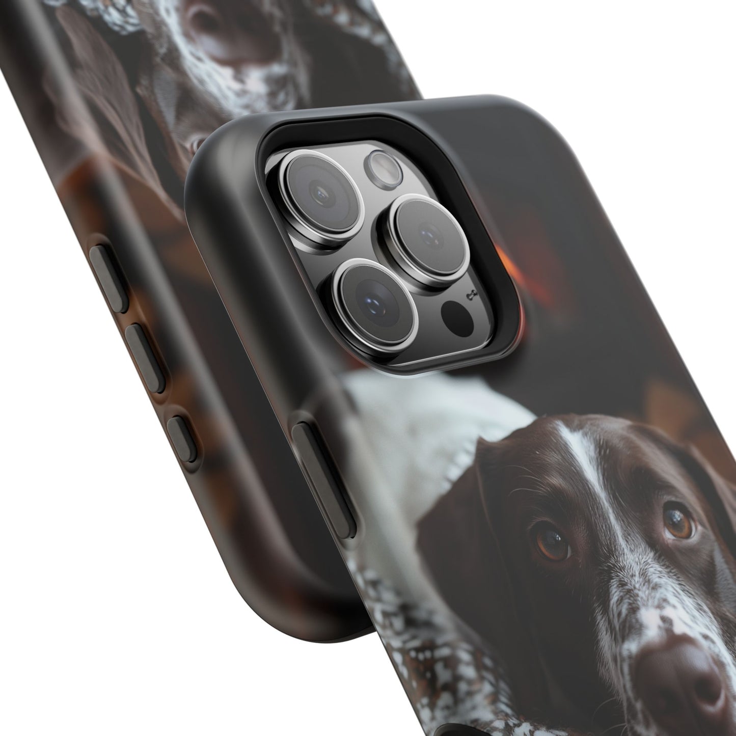 Majestic German Shorthaired Pointer MagSafe iPhone Case – Sunset Prairie Design