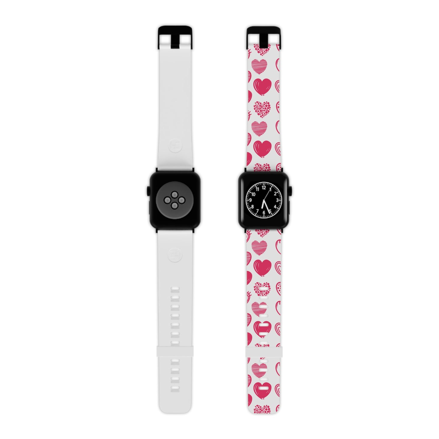 Funky Pink Hearts Apple Watch Band