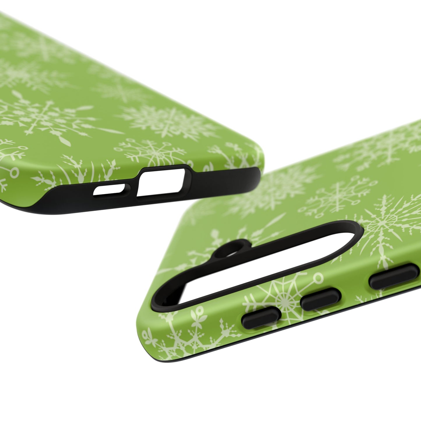 Green Snowflake Pattern – Samsung Galaxy Series Case