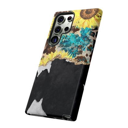 Rustic Sunflower Leopard Glam - Samsung Galaxy Series Case