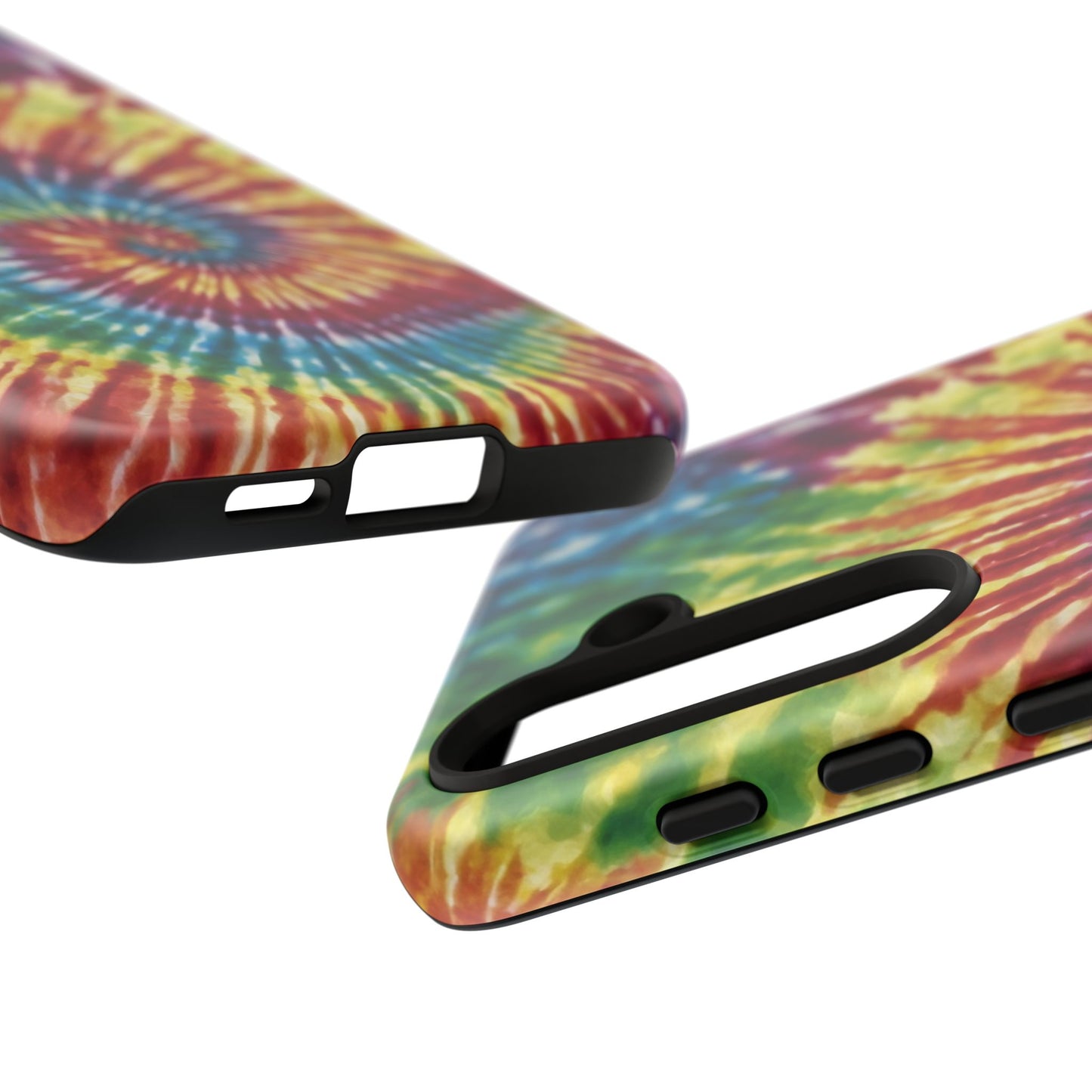 Colorful Retro Tie-Dye Samsung Galaxy Case – Spiral Rainbow Design