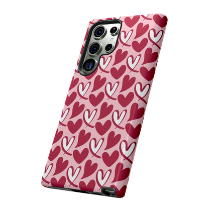 Hand-Drawn Hearts Samsung Galaxy Case