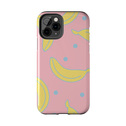 Pink Banana Pop iPhone Case – Cute Pastel Design with Fun Retro Vibe