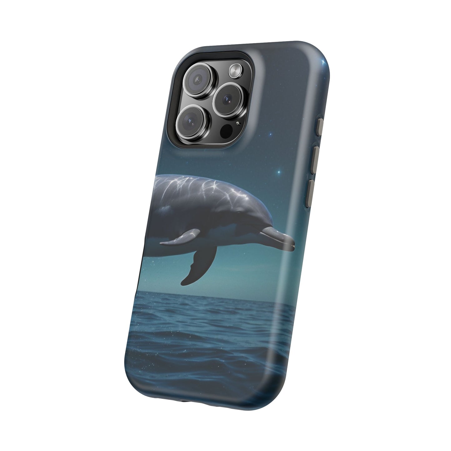 Midnight Ocean Dolphin - MagSafe-Compatible Case