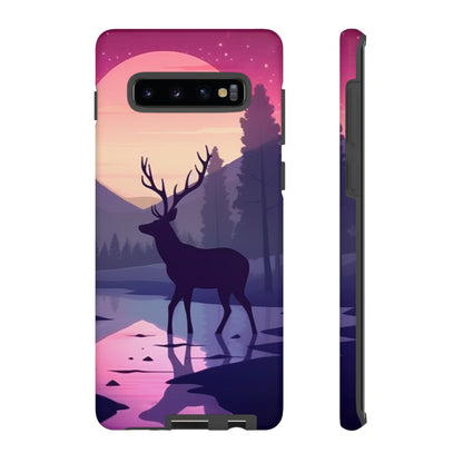 Twilight Elegance: Stag Reflection – Samsung Galaxy Case