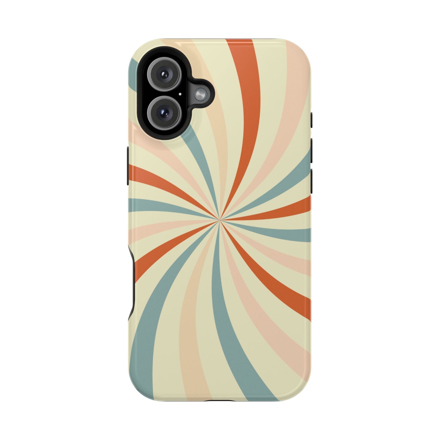 Retro Swirl MagSafe iPhone Case – Durable, Vintage-Inspired Design with Dual-Layer Protection