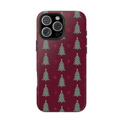 Retro Christmas Tree Pattern – iPhone Series Case