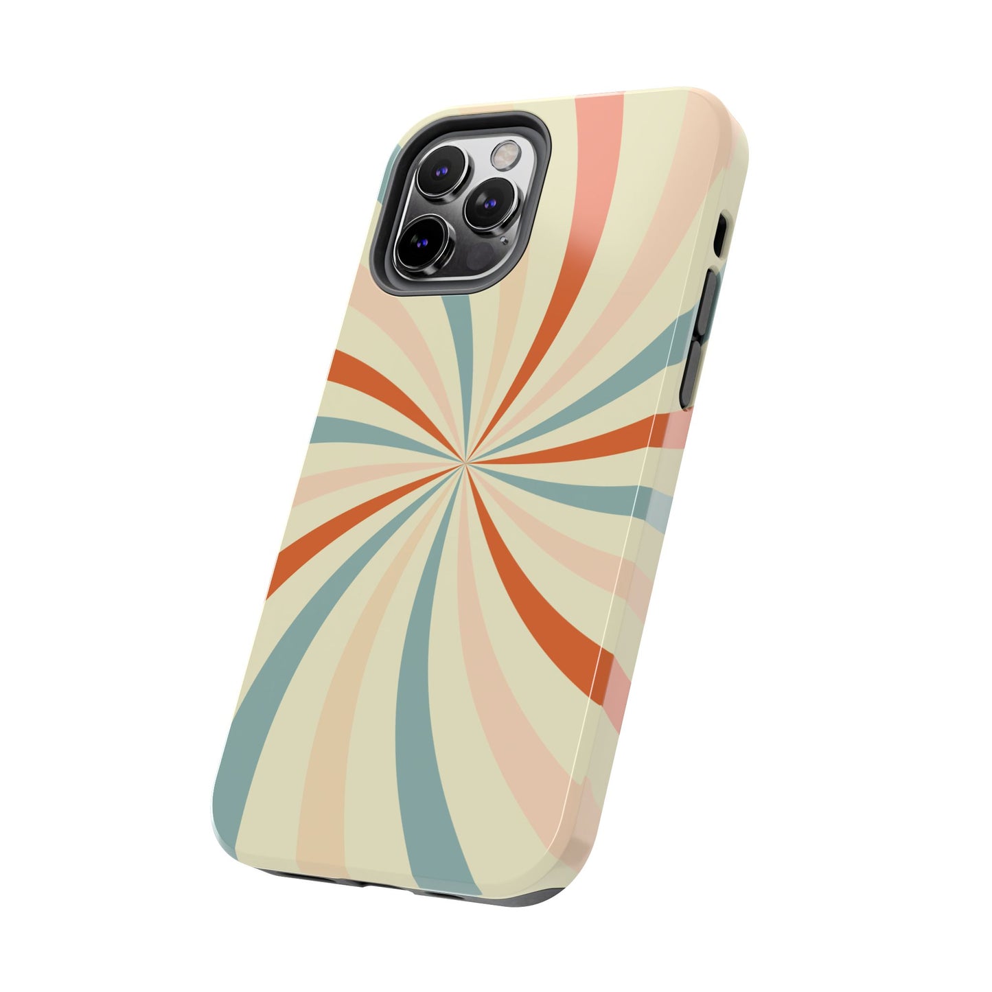 Retro Swirl iPhone Case – Durable, Vintage-Inspired Design with Dual-Layer Protection