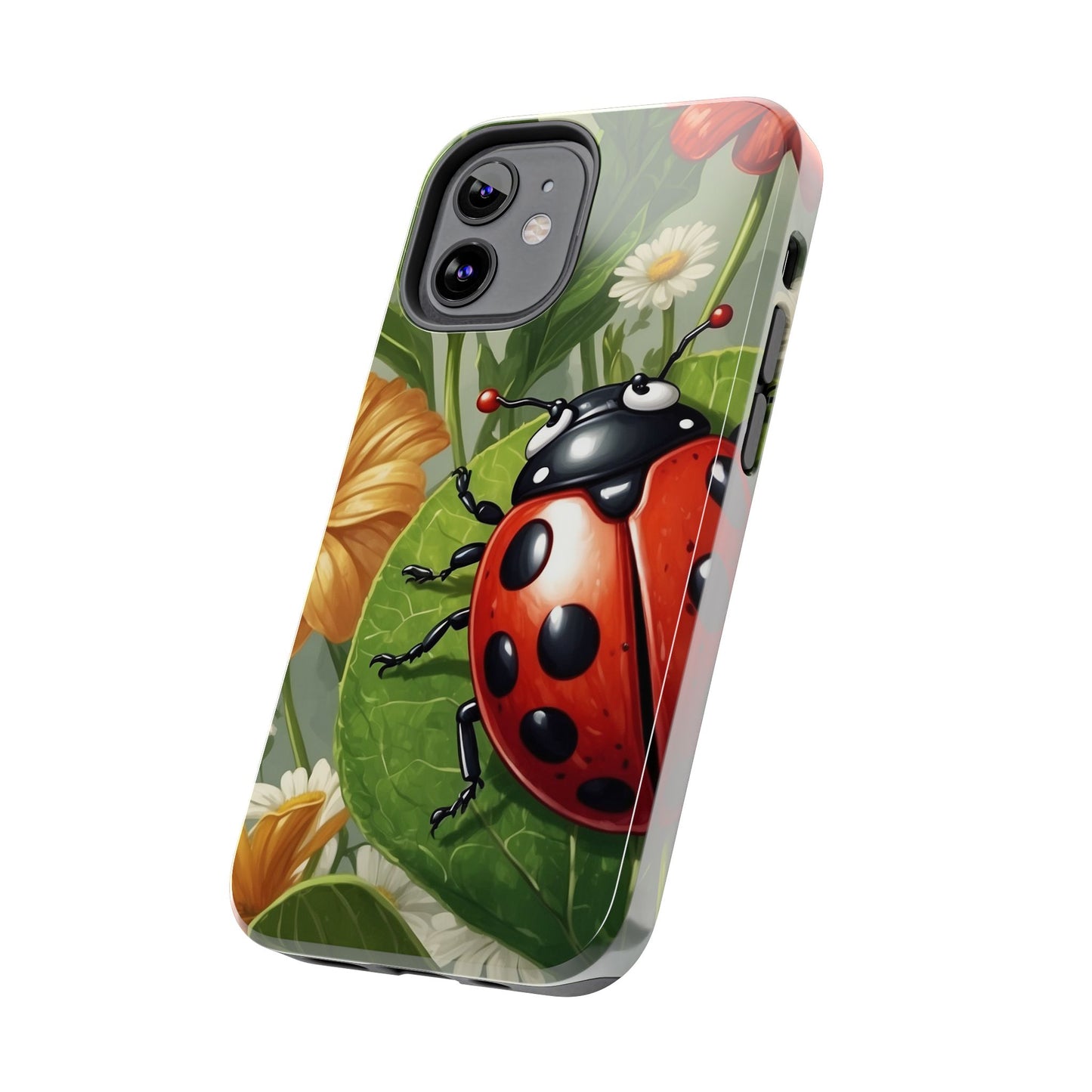 Ladybug Garden iPhone Case – Blooming Floral Art