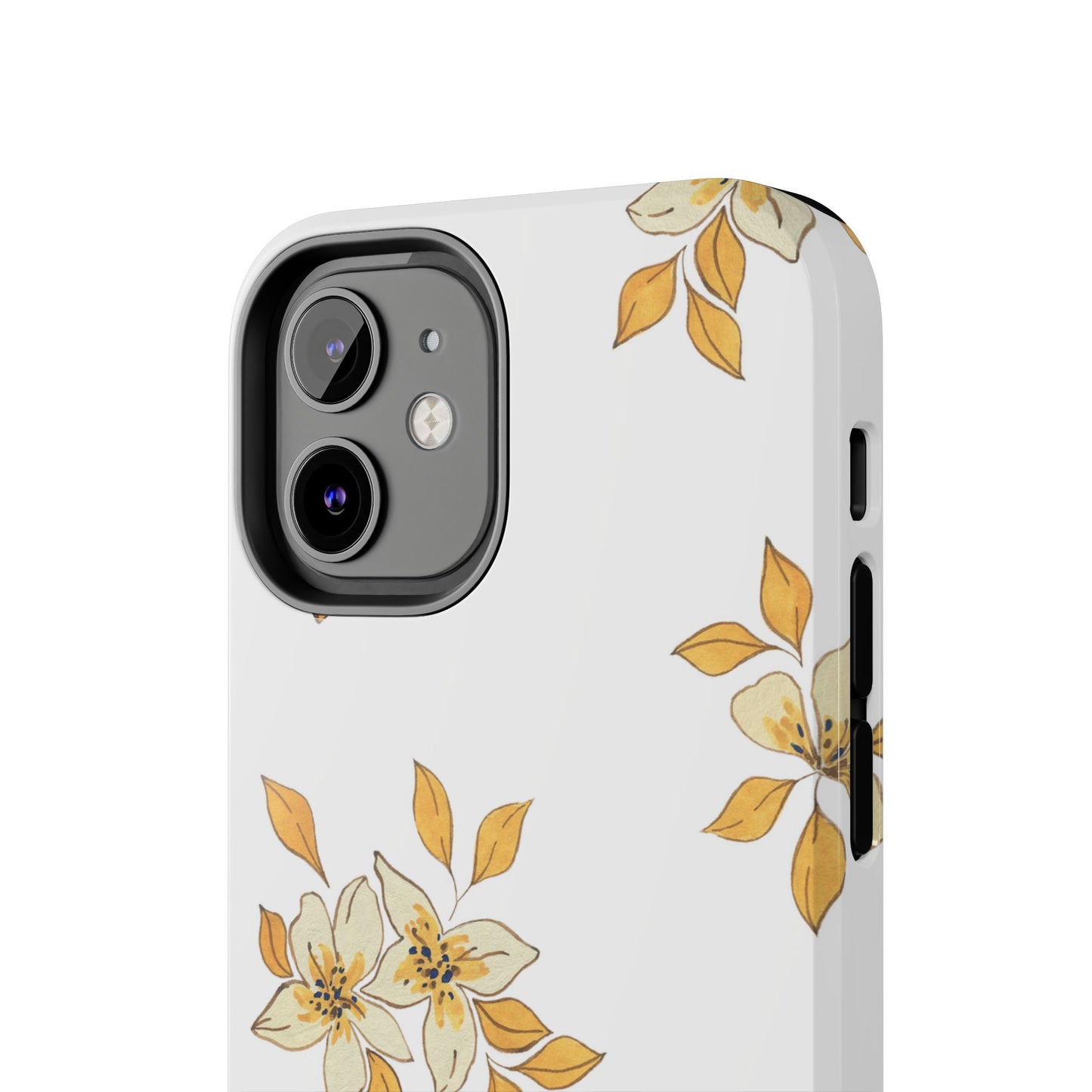 Delicate Yellow Blossom iPhone Case – Minimalist Floral Design with Matte Finish