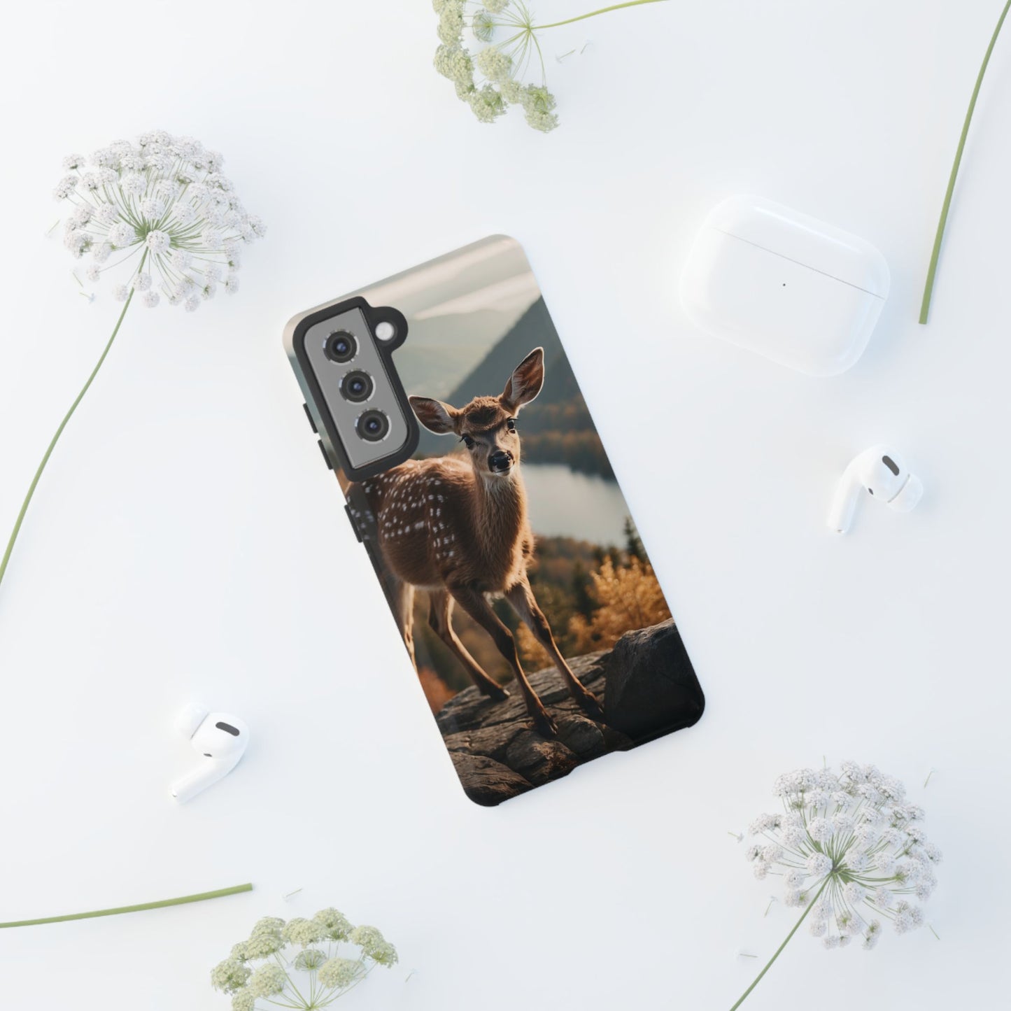 Whimsical Fawn in a Sunlit Forest iPhone Case