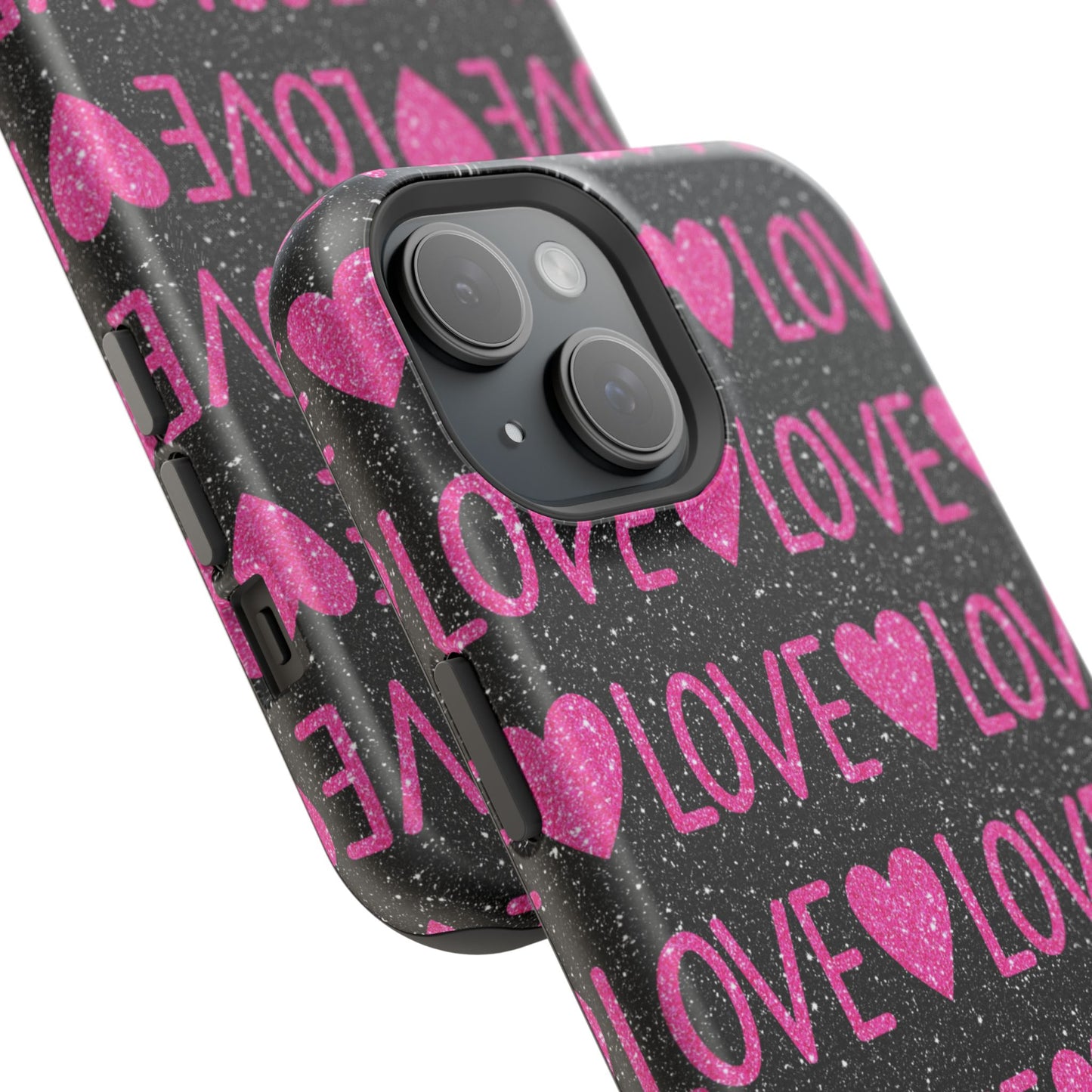 Pink Glitter Love MagSafe Case