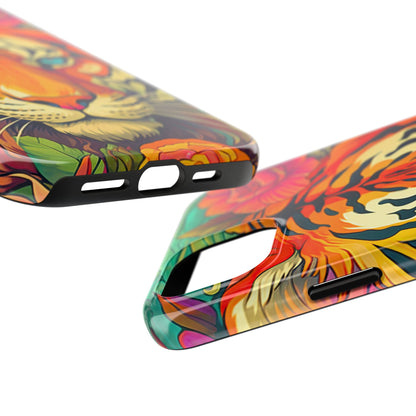 Fierce Rainbow Tiger Art - iPhone Series Case